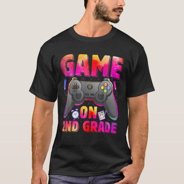 2Nd Grade Gamer Funny Designs For Back To School T T-Shirt (Front)