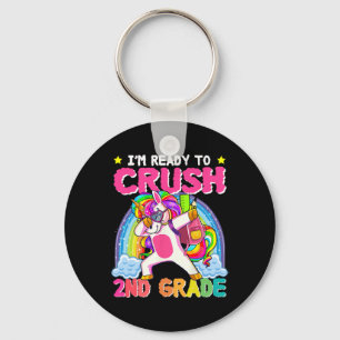 2nd Grade Girls Unicorn Crush Second Grade Ck To S Keychain
