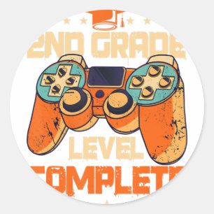 2nd grade graduation gifts boy girl 2nd grade leve classic round sticker