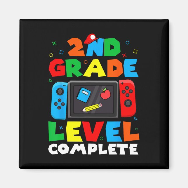2nd Grade Level Complete Video Game Last Day Of Sc Magnet (Front)