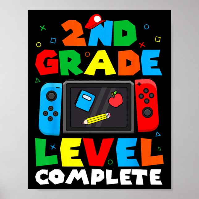 2nd Grade Level Complete Video Game Last Day Of Sc Poster (Front)