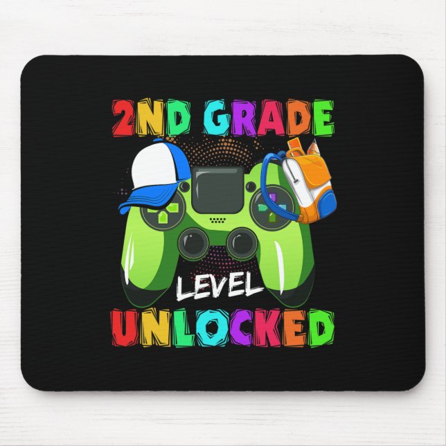 2nd Grade Level Unlocked Ck To School Supplies  Mouse Pad (Front)