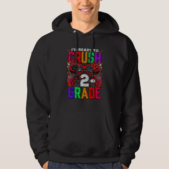 2nd Grade Level Unlocked Game On 2nd Grade Back To Hoodie (Front)