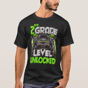 2nd Grade Level Unlocked Game On 2nd Grade Back To T-Shirt