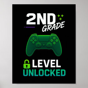 2nd Grade Level Unlocked Gamer For Ck To School Ga Poster