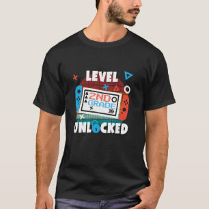 2nd Grade Level Unlocked Video Game Back to School T-Shirt