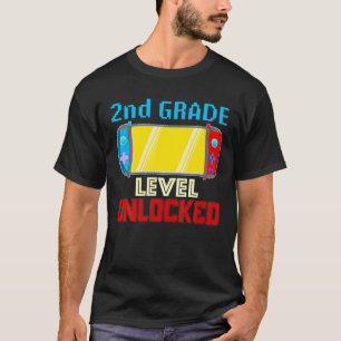 2Nd Grade Level Unlocked Video Game Back To School T-Shirt