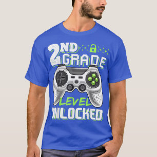 2nd Grade Level Unlocked Video Game Back to School T-Shirt