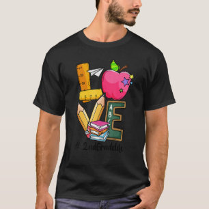 2nd Grade Love Teacher Team Second Grade Crew Girl T-Shirt