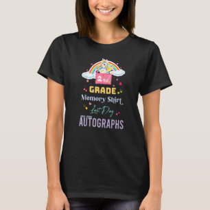 2nd Grade Memory Last Day Autographs 2021 2022   T-Shirt