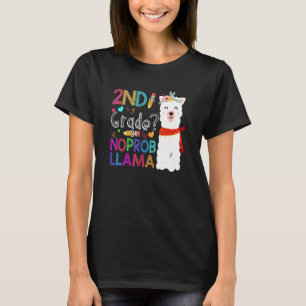 2nd Grade No Prob-Llama Teacher Student First Day  T-Shirt