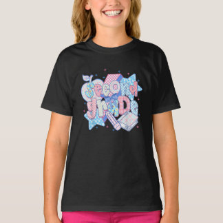2nd Grade Preppy Coquette Girls Kids T-Shirt