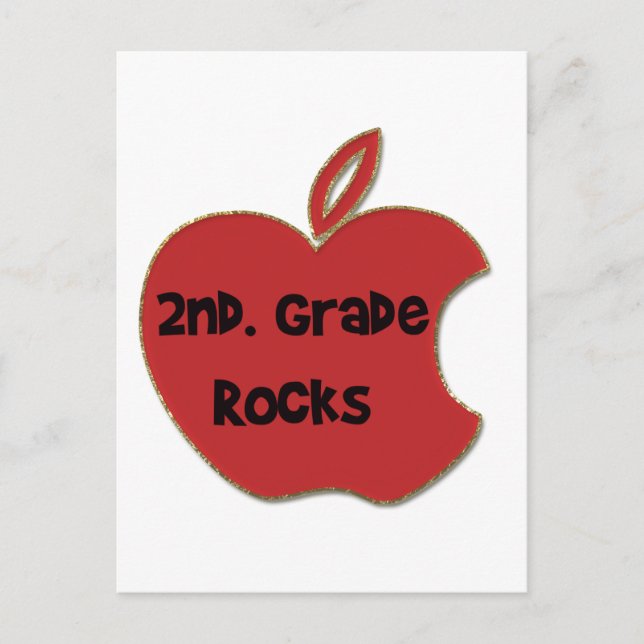 2nd. Grade Rocks Postcard (Front)
