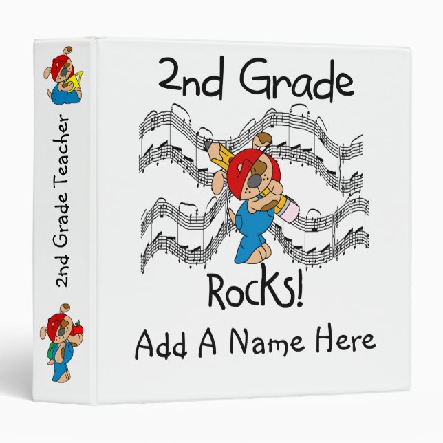 2nd Grade Rocks Teacher Binder (Front/Spine)