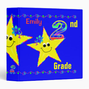 2nd Grade School Binders Stars