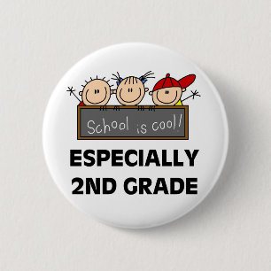 2nd Grade School is Cool 2 Inch Round Button