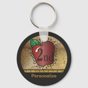 2nd Grade School Teacher Keychain