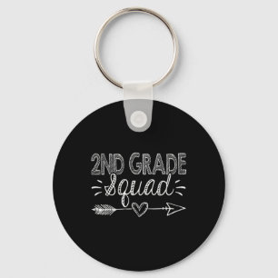 2nd Grade Squad 1st Day Of School Second Grade Tea Keychain