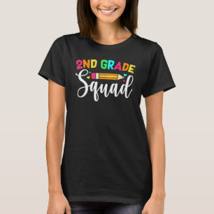 2nd Grade Squad Back To School Second Grade Teache T-Shirt