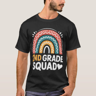 2nd Grade Squad Backo School Second Gradeeacher Gi T-Shirt