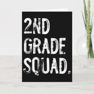 2nd Grade Squad Ck To School Student Teacher Card