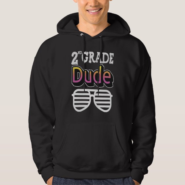 2nd Grade Squad Crew Team Back School Graduation T Hoodie (Front)