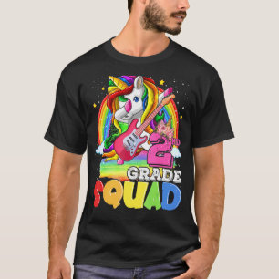 2nd Grade Squad Dabbing Unicorn Back To School T-Shirt