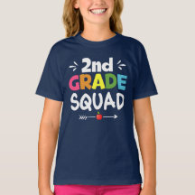 2nd Grade Squad Girl  T-Shirt