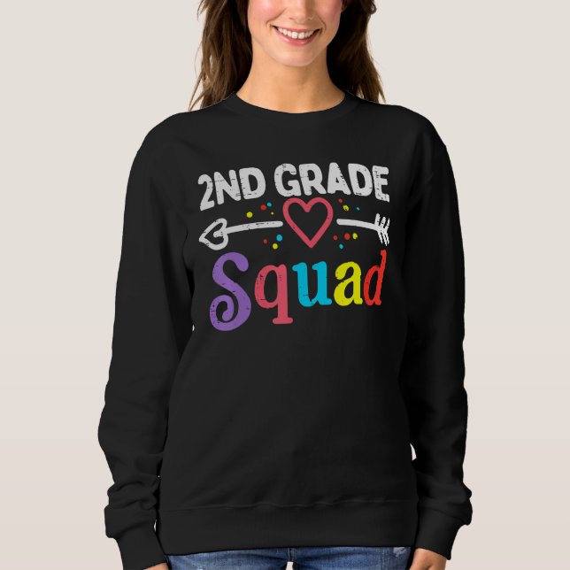 2nd Grade Squad Second First Day Of School Boys Gi Sweatshirt (Front)