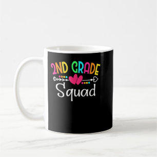 2nd Grade Squad Second Teacher Student Team Back T Coffee Mug