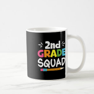 2nd Grade Squad Second Teacher Student Team Back T Coffee Mug
