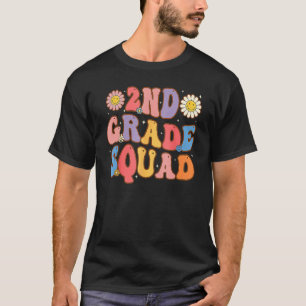 2nd Grade Squad Second Teacher Student Team Back T T-Shirt