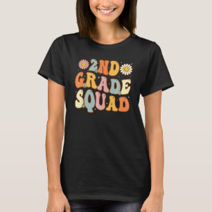 2nd Grade Squad Second Teacher Student Team Back T T-Shirt