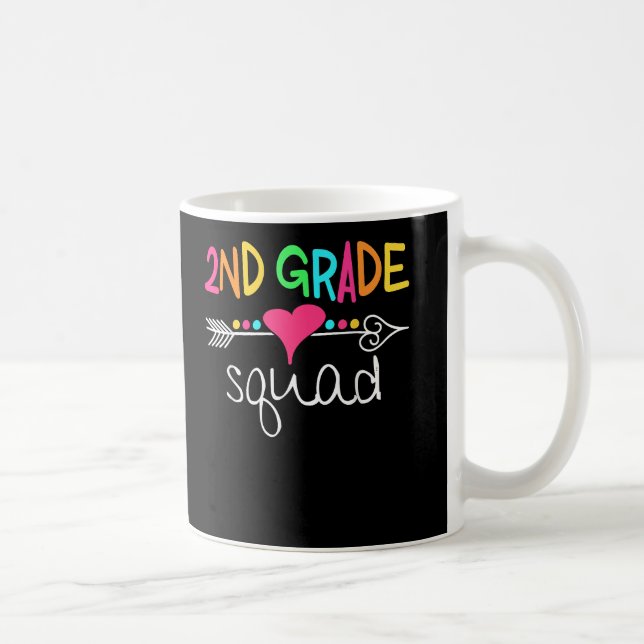 2nd Grade Squad Second Teacher Student Team Coffee Mug (Right)
