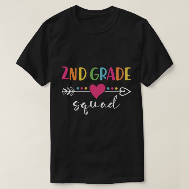 2nd grade squad T-Shirt (Design Front)