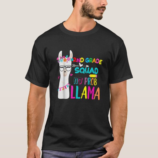 2nd Grade Squad Teacher Student Second Grade No Pr T-Shirt (Front)