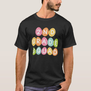 2nd Grade Squad Teacher Student Team Happy Easter T-Shirt