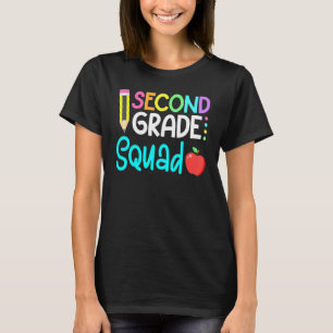 2nd Grade Squad Team Crew Back School Graduation T T-Shirt