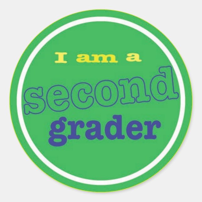 2nd grade sticker (Front)