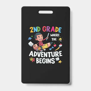 2nd Grade Teacher 2nd Grade Adventure Begins Badge