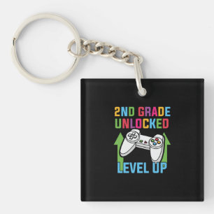 2nd Grade Teacher 2nd Grade Level Up Keychain