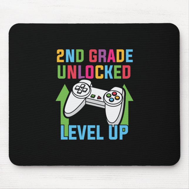 2nd Grade Teacher 2nd Grade Level Up Mouse Pad (Front)