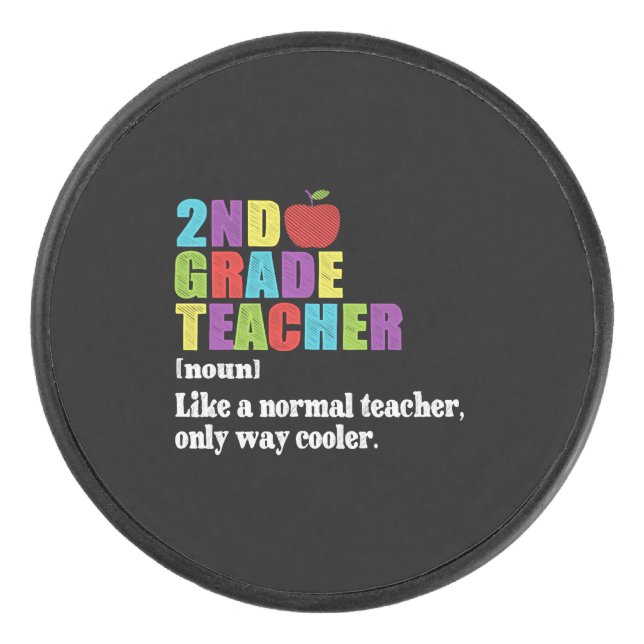2nd Grade Teacher Definition Funny School Gift Tee (Devant)