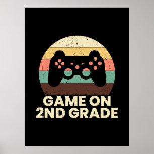 2nd Grade Teacher Game On 2nd Grade Poster