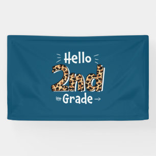 2nd Grade Teacher Hello Leopard 2nd Grade Banner