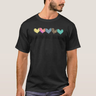 2nd Grade Teacher Life Heart 2nd Grade Teacher App T-Shirt
