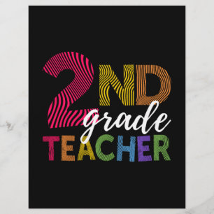 2nd Grade Teacher Light Second Grade Teachers Cute Flyer