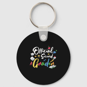 2nd Grade Teacher Official Second Grader Keychain