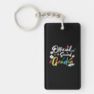 2nd Grade Teacher Official Second Grader Keychain
