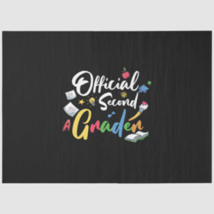 2nd Grade Teacher Official Second Grader Tissue Paper